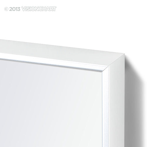 LX Slim Edge Porcelain Whiteboard. - Powder Coated