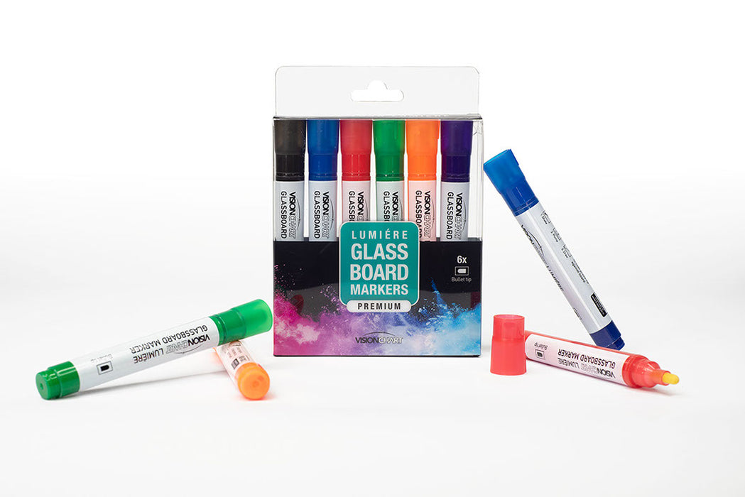 Glassboard Markers - 6 Pack
