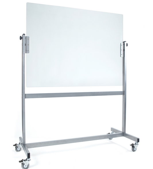 White SPACE Mobile Magnetic Glassboard