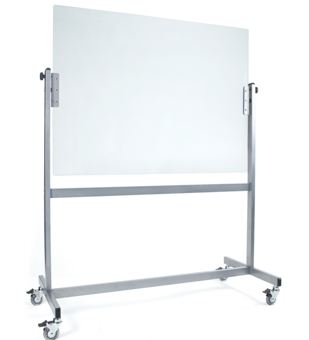 White SPACE Mobile Magnetic Glassboard